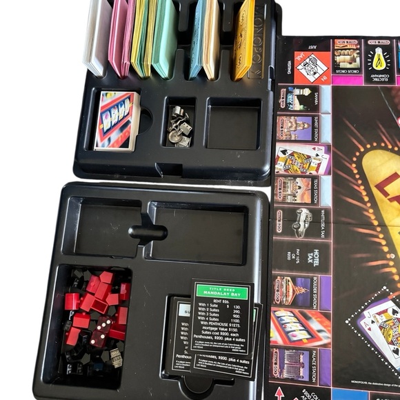Monopoly Fabulous Las Vegas Property Property Trading Game Parker Bros Complete - Picture 6 of 6